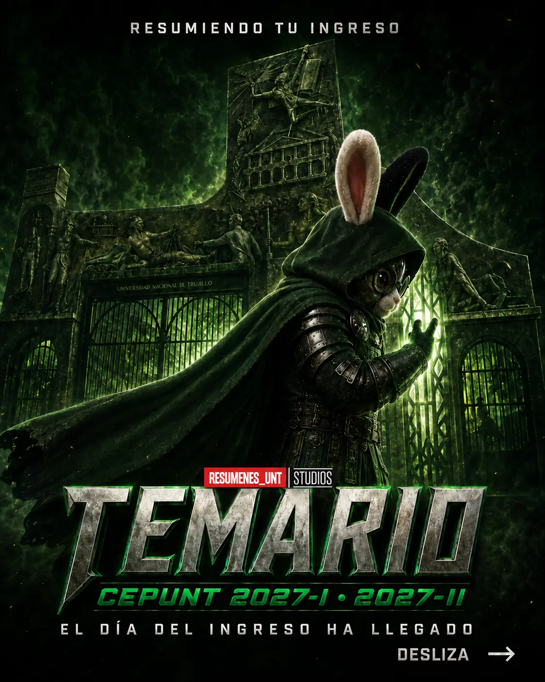 Portada del Temario CEPUNT 2027-I y 2027-II